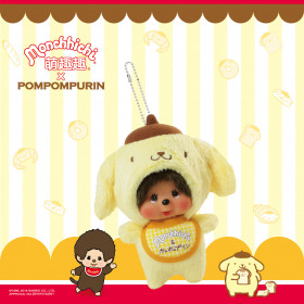 Monchhichi X Sanrio 布甸狗 掛件